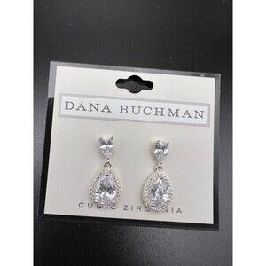 Dana Buchman CZ Drop Earrings